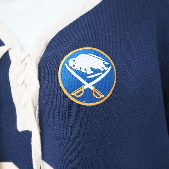 T. Dalton Vintage Brand Buffalo Sabres Jack Eichel #9 Knitted Sweater Jersey XXL - Picture 3 of 9